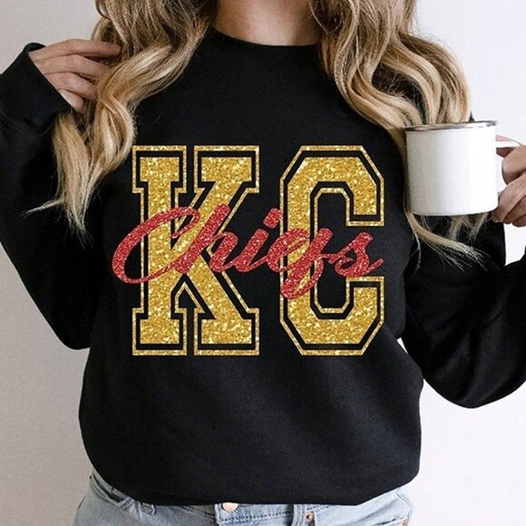 Black and Gold KC Sweatshirt - Picture 1 of 5
